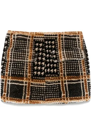 REMAIN Shearling mini skirt
