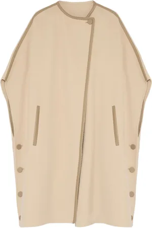 YVES SALOMON Double-layer cashmere-blend cape