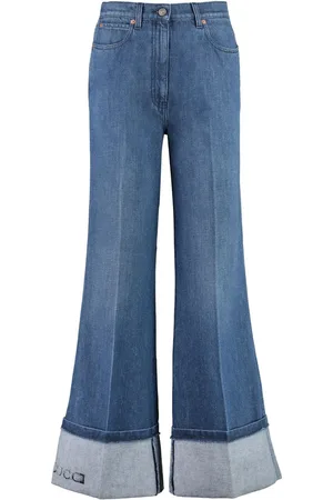 Gucci High-rise wide-leg jeans