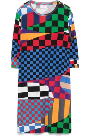 PUCCI Junior Giardino-print dress