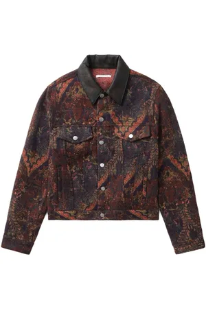 Sunflower Abstract-pattern jacket