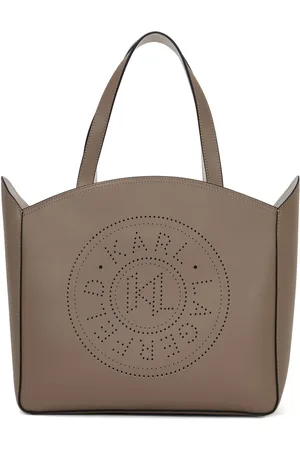 Karl Lagerfeld Large K/Circle perforated-design tote bag
