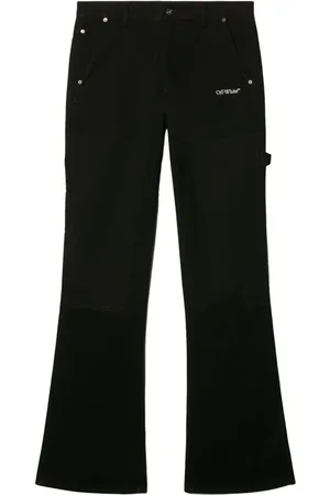 OFF-WHITE Logo-embroidered trousers
