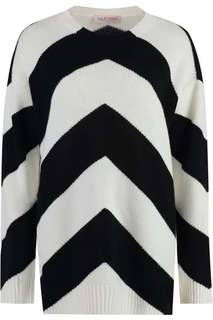 VALENTINO GARAVANI Chevron-pattern wool jumper