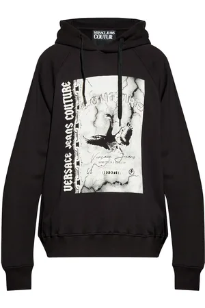 VERSACE Logo-print hoodie