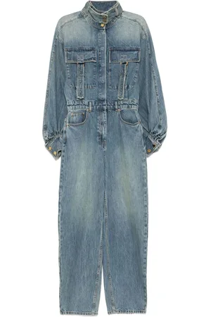 ZIMMERMANN Illustration denim jumpsuit