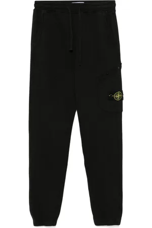 Stone Island Organic cotton fleece track pants
