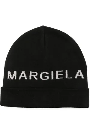 Maison Margiela Intarsia-logo beanie hat