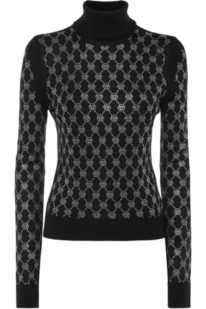 Philipp Plein Monogram crystal-embellished sweater