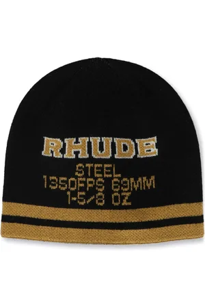 Rhude Intarsia-knit logo beanie