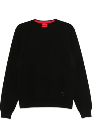 HUGO BOSS Logo-embroidered sweater