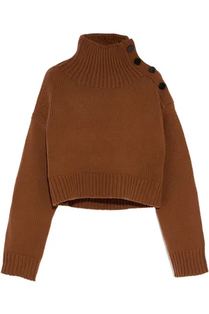 YVES SALOMON Cropped knit jumper