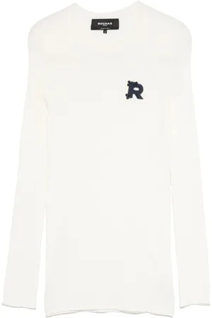 Rochas Logo-patch sweater