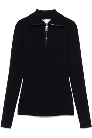 Victoria Beckham Half-zip high-neck sweater