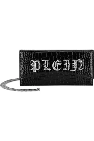 Philipp Plein Gothic Plein croc-effect clutch bag