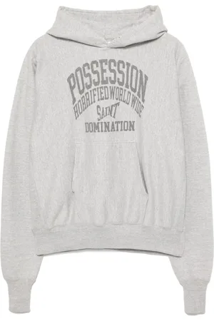 SAINT MXXXXXX Slogan-printed hoodie