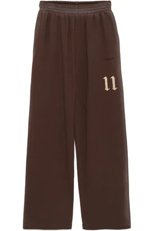 We11 Done Logo-embroidered track pants