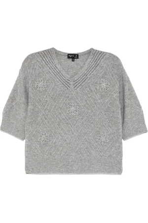 AGNÈS B. Short-sleeved knitted top