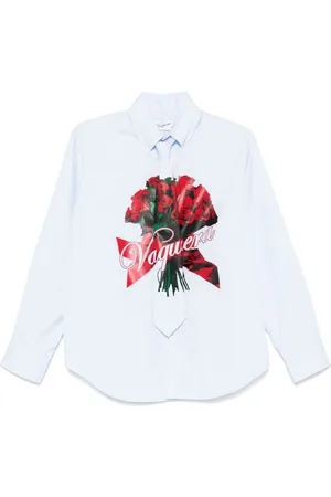 Vaquera Rose bouquet-print shirt