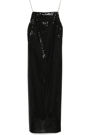 PESERICO SIGN Sequinned twill midi dress