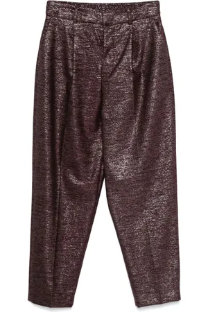 PT Torino Metallic-thread trousers
