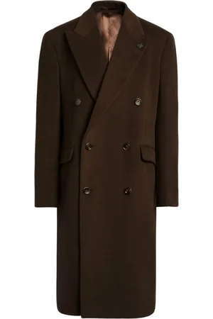 LARDINI Virgin wool double-breasted coat