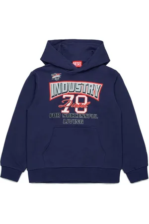 Diesel Slogan-print cotton hoodie