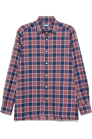 Kiton Check-pattern shirt