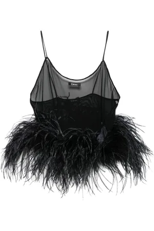 Oseree Mesh plumage top