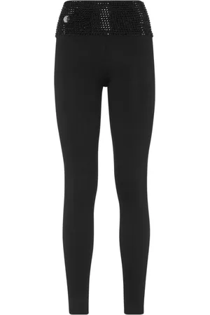 Philipp Plein Crystal-embellished leggings