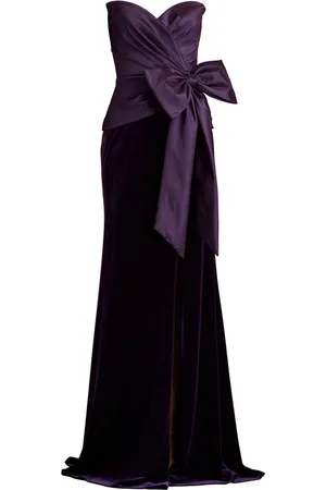 Tadashi Shoji Bow-detail strapless gown