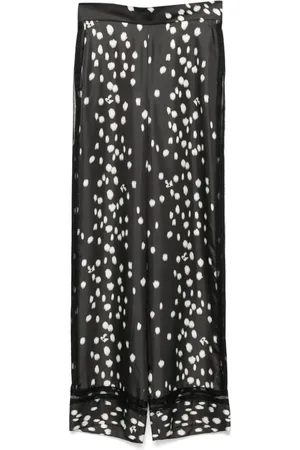 Rochas Animal-print trousers