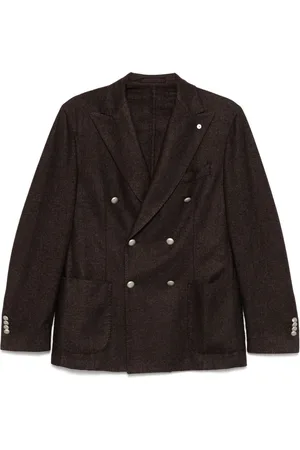 LUIGI BIANCHI MANTOVA Brooch-detail blazer
