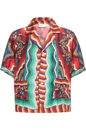 PIERRE-LOUIS MASCIA Aloe silk shirt