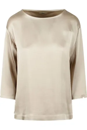 HERNO Satin-weave top