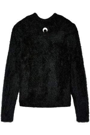 Marine Serre Crescent moon-embroidery jumper