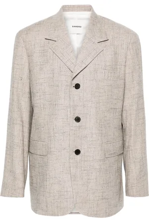 Sandro Patterned-jacquard blazer
