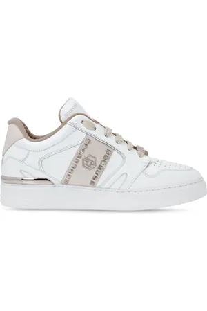 Philipp Plein Stud-embellished leather sneakers