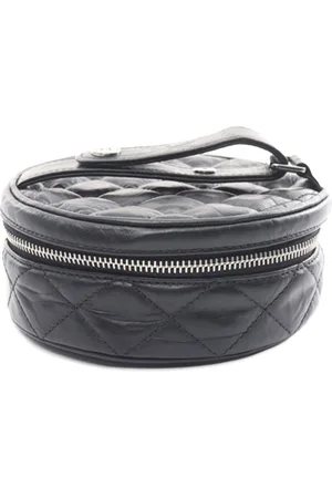 CHANEL 2011 CC Quilted Aged Calfskin Round clutch bag