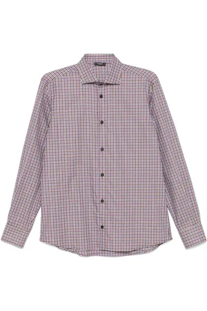 PESERICO SIGN Check-pattern cotton shirt