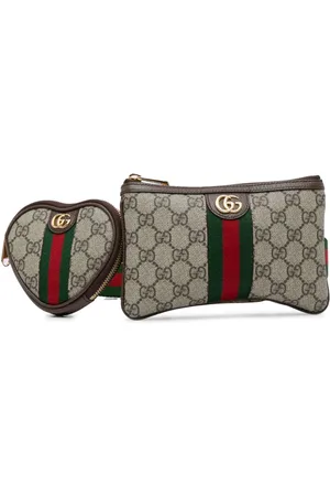 Gucci 2015-2023 GG Supreme Ophidia Heart belt bag