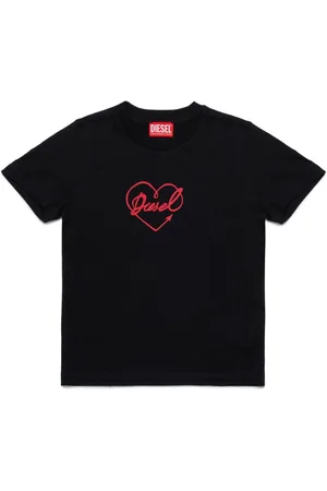 Diesel Heart-print cotton T-shirt