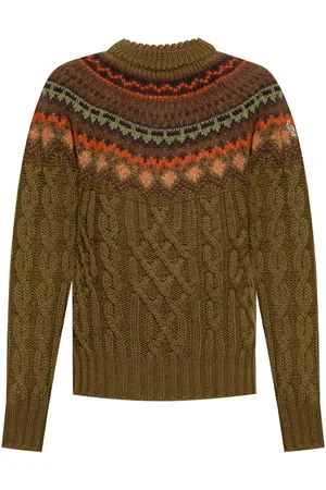 Moncler Patterned jacquard wool sweater