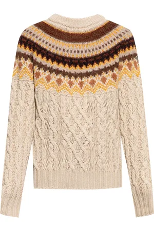 Moncler Patterned jacquard wool sweater