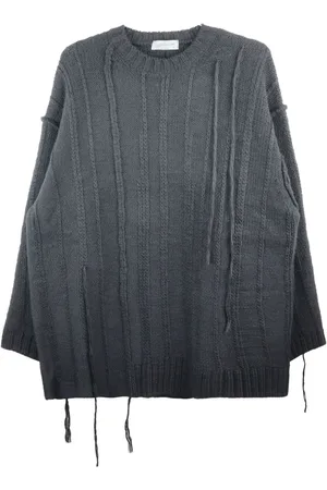 YOHJI YAMAMOTO Distressed wool jumper