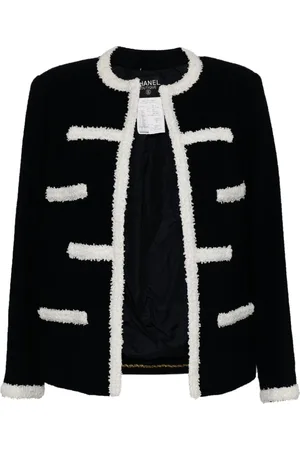 CHANEL 1995 collarless jacket