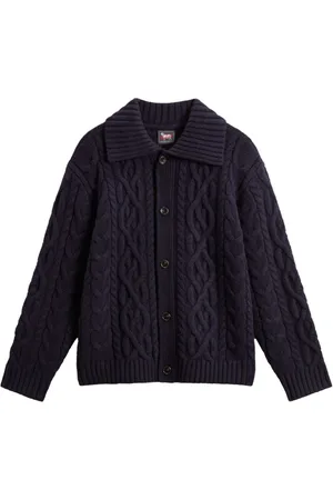Woolrich Cable-knit wool cardigan
