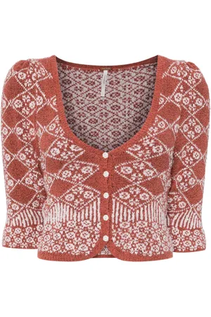 Free People Floral cardigan