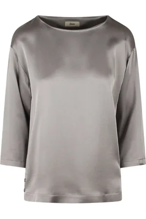 HERNO Satin-weave top