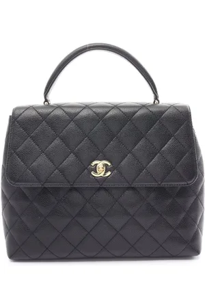 CHANEL 2004-2005 diamond-quilted top-handle bag